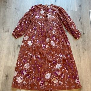 Matta Floral Dress with Rich Hues